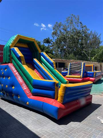 Tobogã inflável grande para eventos